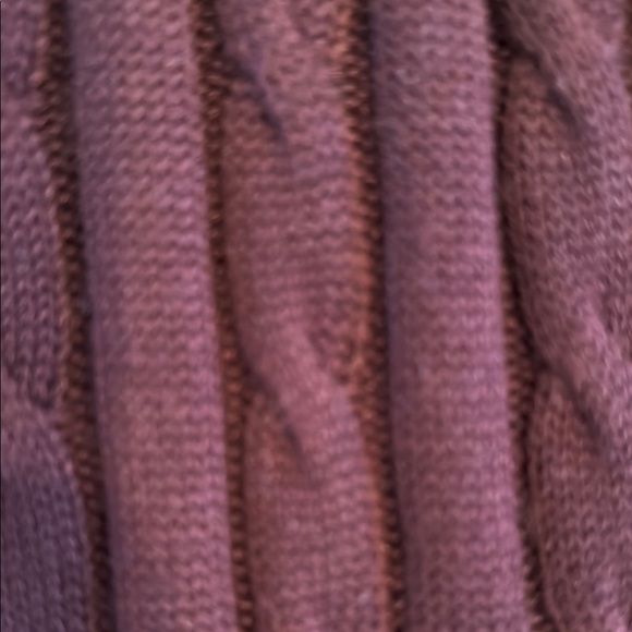 Plum Cable Knit Sweater Dress - Picture 5 of 8